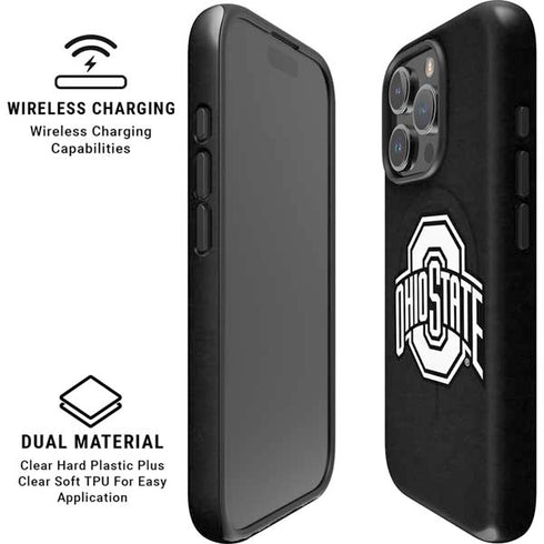 Ohio State University OSU Black iPhone 16 Pro Magsafe Impact Case